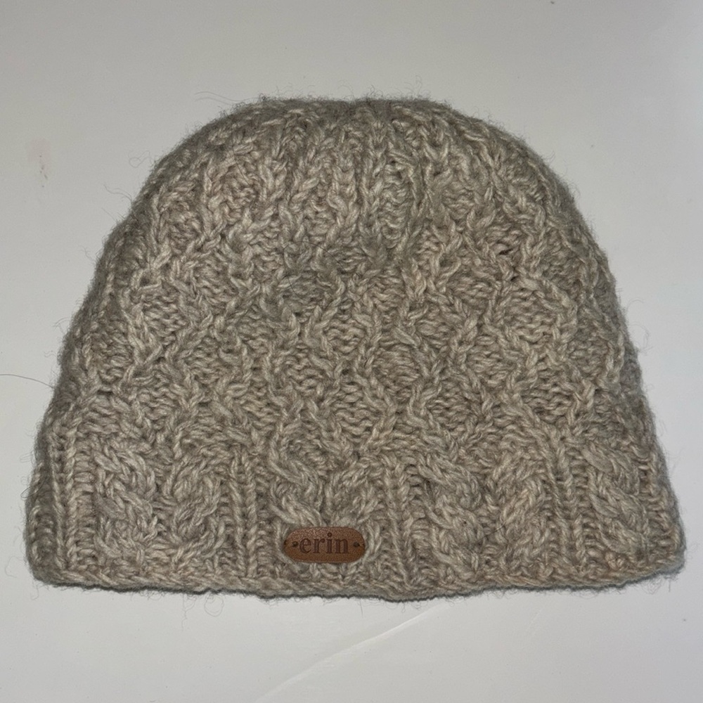 Erin Knitwear Cable Wool Beanie Made in Ireland